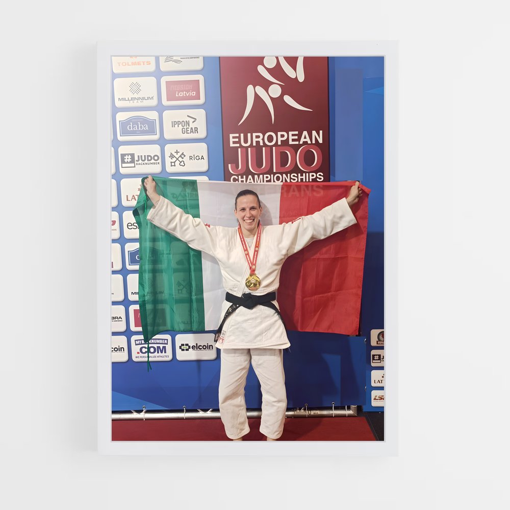 Poster Champion d'Europe – affiche Jiu-jitsu brésilien (vue 3)